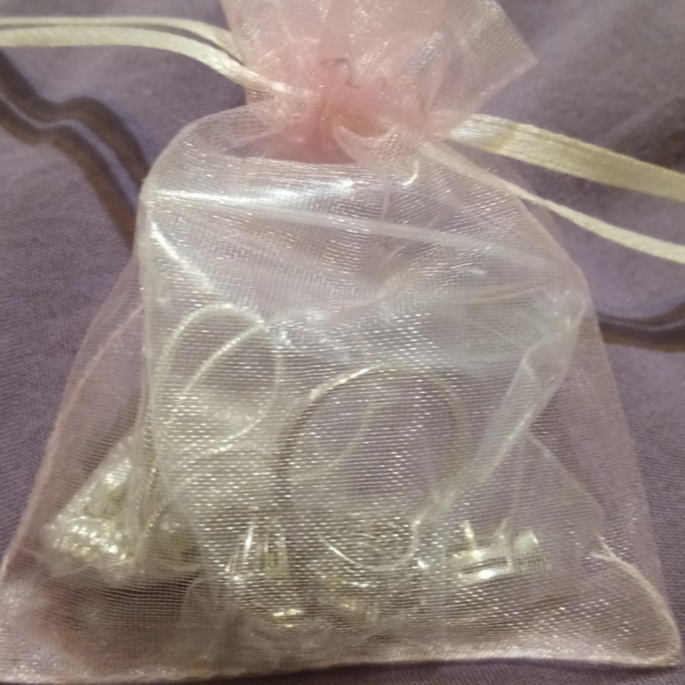 New 5Pc Sterling Silver Jewelry Set